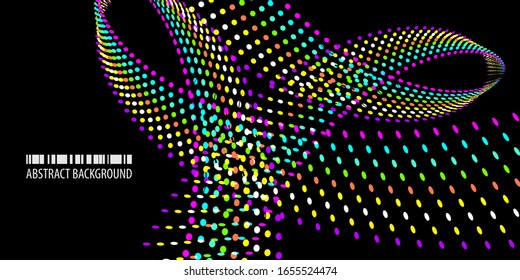 Plantilla de gráficos de fondo de color abstracto con varios puntos combinados
