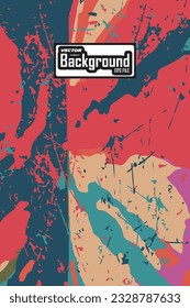 Abstract colorful background with grunge texture