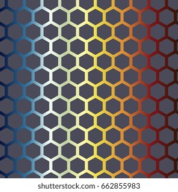 Abstract colorful background with hexagons