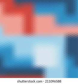 Abstract colorful background of hexagons. Vector illustration