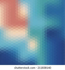 Abstract colorful background of hexagons. Vector illustration