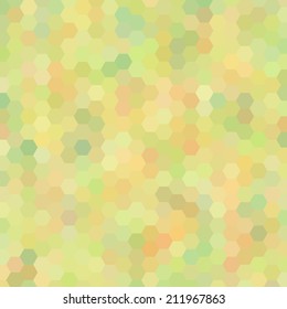 Abstract colorful background of hexagons. Vector illustration