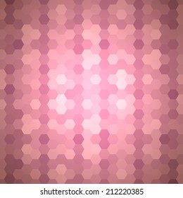 Abstract colorful background of hexagons. Vector illustration
