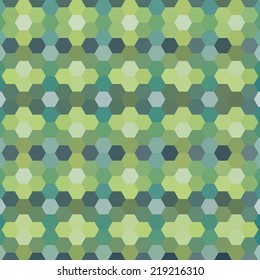 Abstract colorful background of hexagons. Vector illustration