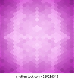 Abstract colorful background of hexagons. Vector illustration