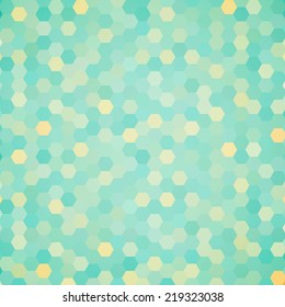 Abstract colorful background of hexagons. Vector illustration