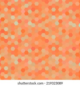 Abstract colorful background of hexagons. Vector illustration