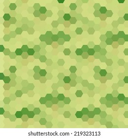 Abstract colorful background of hexagons. Vector illustration