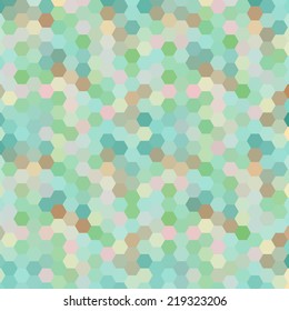 Abstract colorful background of hexagons. Vector illustration