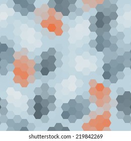 Abstract colorful background of hexagons. Vector illustration