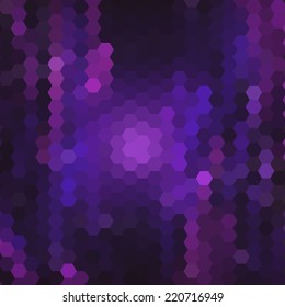 Abstract colorful background of hexagons. Vector illustration