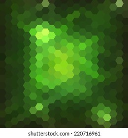 Abstract colorful background of hexagons. Vector illustration