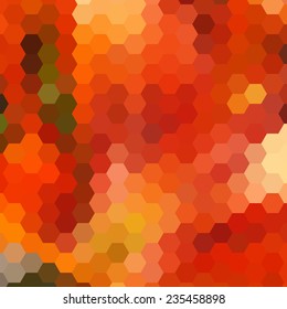 Abstract colorful background of hexagons. Vector illustration