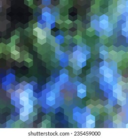 Abstract colorful background of hexagons. Vector illustration