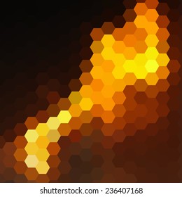 Abstract colorful background of hexagons. Vector illustration