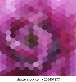 Abstract colorful background of hexagons. Vector illustration