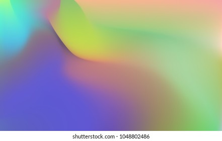 Abstract colorful background image. Multicolor vector illustration. Purple, green, yellow, orange colored soft mesh backdrop. Fantasy screen wallpaper. Digital color flow.