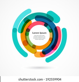 Abstract colorful background infographic with copy space