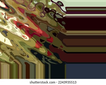 Abstract colorful background for interior solutions. Diagonal bursts and displacement effect in the form of color lines for covers, prints, fabric, business concepts, textiles, fashion trends, etc.