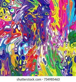 Abstract colorful background with irregular shapes. Liquid effect