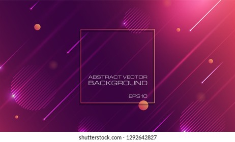 Abstract colorful background with lighting. Eps10 vector