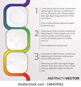 Abstract colorful background line