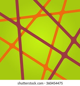 Abstract colorful background. Colorful background with lines. Art colorful background with overlapping stripes. Colorful streaks. Intersecting colorful tapes. Background colorful. Colorful ribbons.