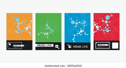 Abstrakter bunter Hintergrund mit Linien und Kreisen. Web-, Netzwerk-, Computer-, Verbindungs- und Technologiekonzepte. Futuristische Vektorgrafik.