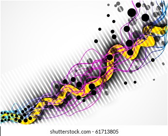 abstract colorful background lines and circles