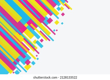 Abstract colorful background with lines or geometry. simple, modern, trendy and elegant background. pop up colored background