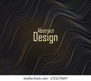 Fondo colorido abstracto con líneas y banda de ondas. Adecuado para tu diseño. Portada, afiche, volante. Ilustración vectorial.