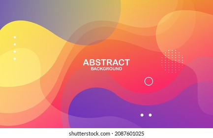 Abstract colorful background. Liquid color background design. Fluid shapes composition. Vector illustration