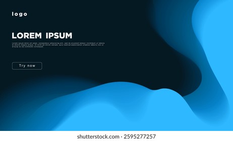 Abstract colorful background with a liquid gradient element.