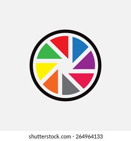 Abstract colorful background. Logo design. Stock vector Illustration.


