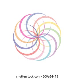 Abstract colorful background. Logo design. Stock Vector Illustration. White background
