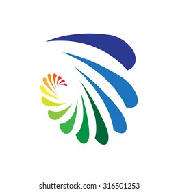 Abstract colorful background. Logo design. Stock vector illustration. Light-box
