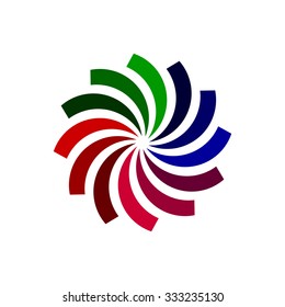abstract colorful background logo design 







