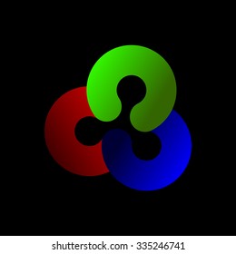 Abstract colorful background logo design vector 









