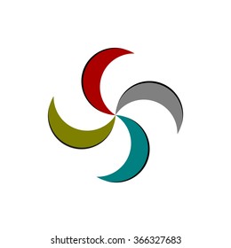 abstract colorful background. logo design vector illustration