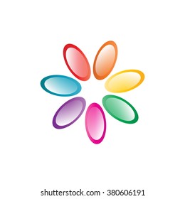 abstract colorful background. logo design.