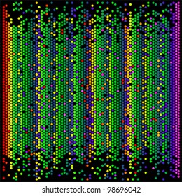 Abstract colorful background made from hexagons, vector