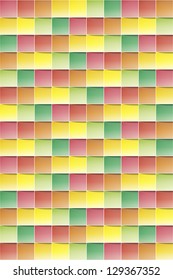 Abstract colorful background made out of various squares / square background