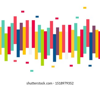 Abstract Colorful Background, many bars and bright color background for your design