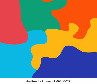 Abstract Colorful Background, many shapes and bright color background for your design