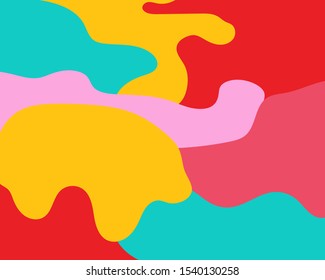 Abstract Colorful Background, many shapes and bright color background for your design