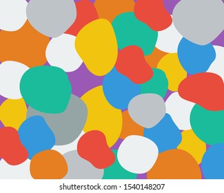 Abstract Colorful Background, many shapes and bright color background for your design