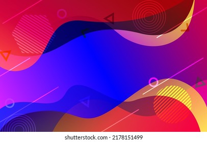 abstract colorful background with Memphis geometric element vector illustration. modern wallpaper for web banner, social media and presentation.