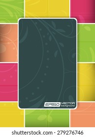 Abstract colorful background in metro style/vector illustration with place for your content, mobile phone wallpaper and creative editing