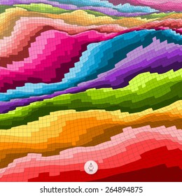 Resumen de fondo colorido. Ilustración de vector mosaico. Se puede usar para banner, volante, portada de libros, afiches, banners web.
