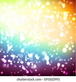 Abstract colorful background with multiple light sparkles - eps10 vector